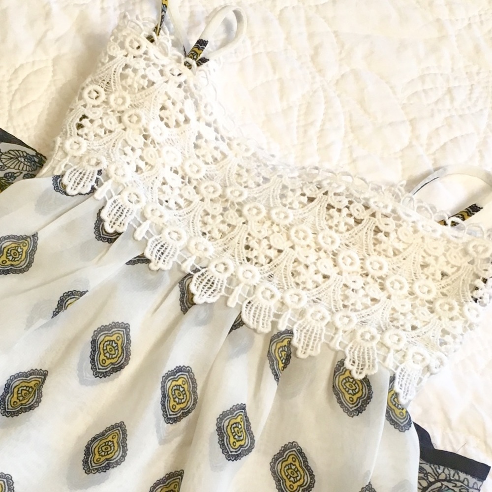 Spring Cold Shoulder & Crochet Top - Picture 5 of 8